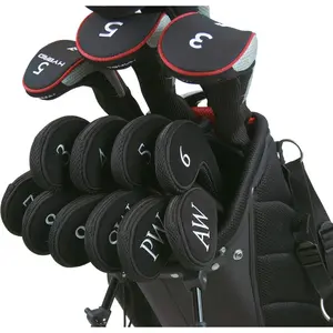 11/10/9 Pcs Sports Neoprene Zipper Golf Club Iron Head Covers Iron Covers Set,Durable Neoprene Zipper Golf Club Iron Head Covers Set,Perfect for Protecting Your Valuable Golf Equipment,Hand Tools Kits,Springtok
