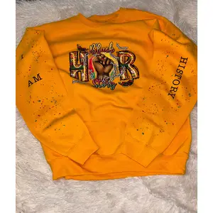 Custom sweaters with confetti