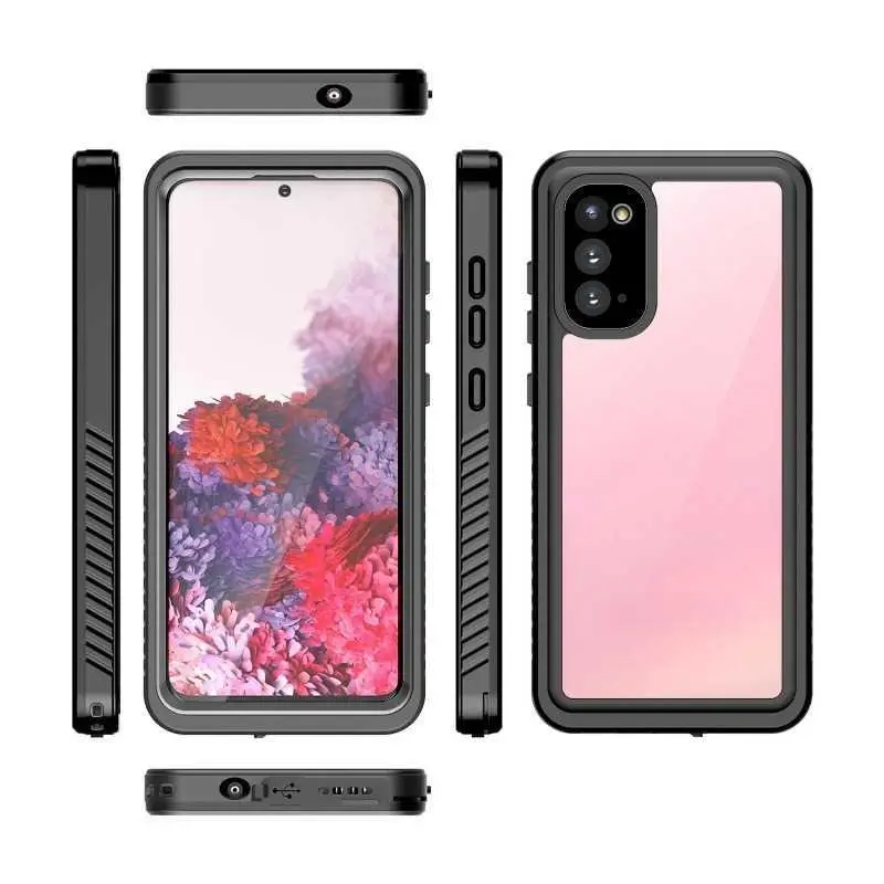 For Samsung Galaxy S20 FE Waterproof Case Outdoor Cycling Swimming Full Coverage Shockproof Sealed Protective Cover HNB58