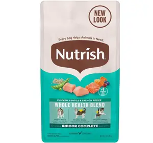 Nutrish Indoor Complete Dry Cat Food, Chicken, Lentils & Salmon Recipe (Rachael Ray), 3 lb. Bag