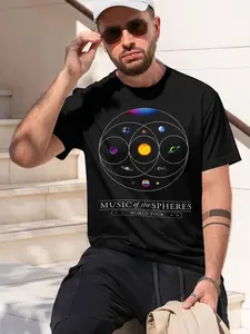 Live At River Plate 2026 new model Black/White Tee Stylish & Comfortable Loose Crew Neck Short Sleeve T-shirts Versatile On Trend Eye Catching Printed Graphic Casual Tee for Daily Wear Outings &