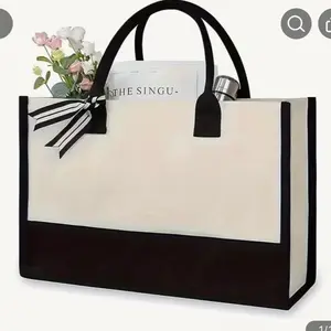 Initial Tote Bag,Easy Classic large capacity,Suitable for Birthday,Vacation,Wedding