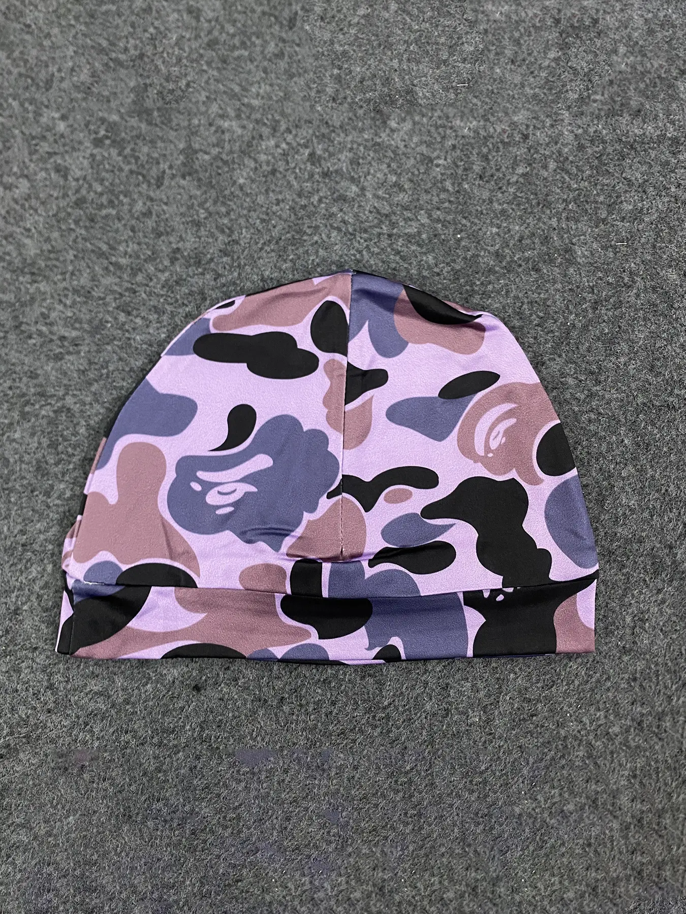 Unisex Camouflage Beanie Hat, Double-Layer Hip-Hop Streetwear Skull Cap, Fashionable Retro Camo Hat for Men and Women, Fitted Hat Beanie