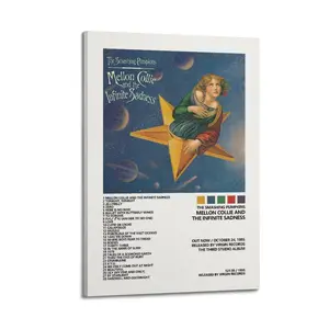 Mellon Collie And The Infinite Sadness Poster for Bedroom Aesthetic Canvas Wall Art Living Room Posters Painting Picture Print Modern Family Decor Artist Bathroom Poster