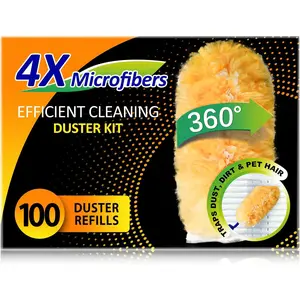 Multi Surface Duster Refills, 360- Heavy Duty, 100 Count, Compatible with  Dusters