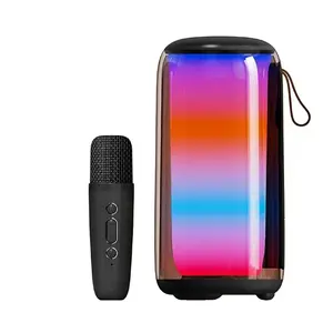 portable Wireless Karaoke Speaker Kit Portable Bluetooth speaker 1 wireless mini microphones for family gatherings, weddings, churches, picnics, outdoor/indoor.Gift