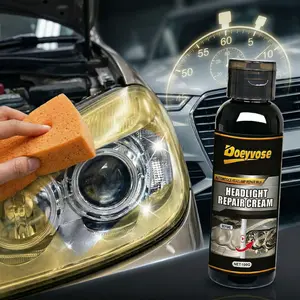 Car Headlight Repair Kit, Headlight Polishing Agent with Sponge, Plastic Headlight Repair Liquid, Professional Car Light Care Product