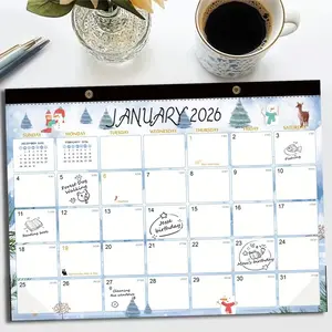 2026-2027 Desktop & Wall Tear Off Calendar Set, 18-Month Planner with Holidays, 17x12 Inch Thick Paper, Corner Protection, Ideal for Home & Office
