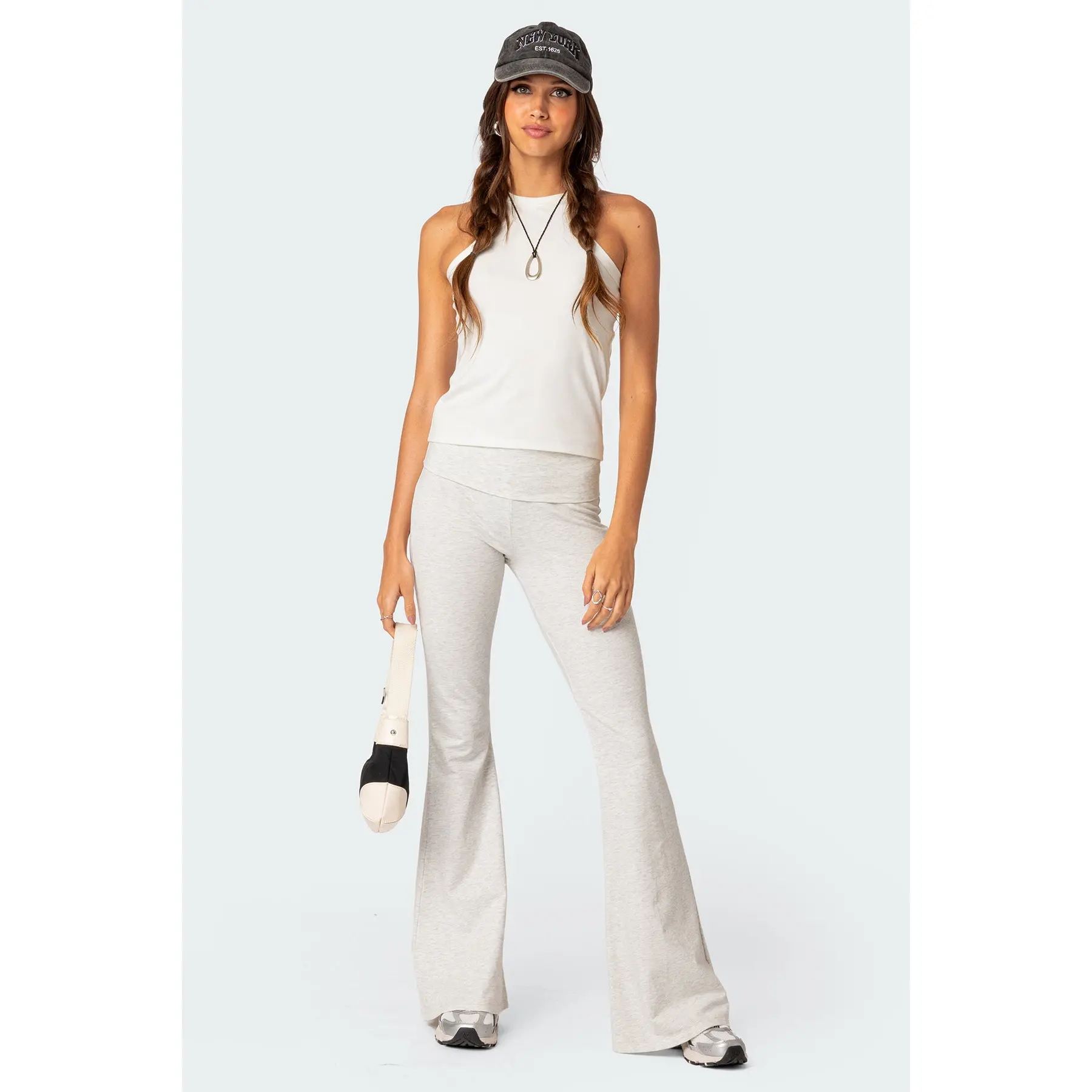 Naomi Foldover Flared Leggings