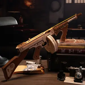 3D Wooden Model Toy Gun Assembly Set