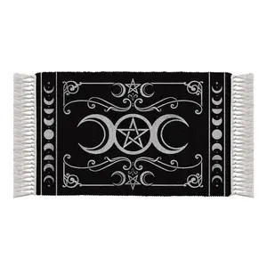 Triple Moon Rug Decorative Rug Decorative Area Rug Geometric Pattern Rug Boho Area Rug