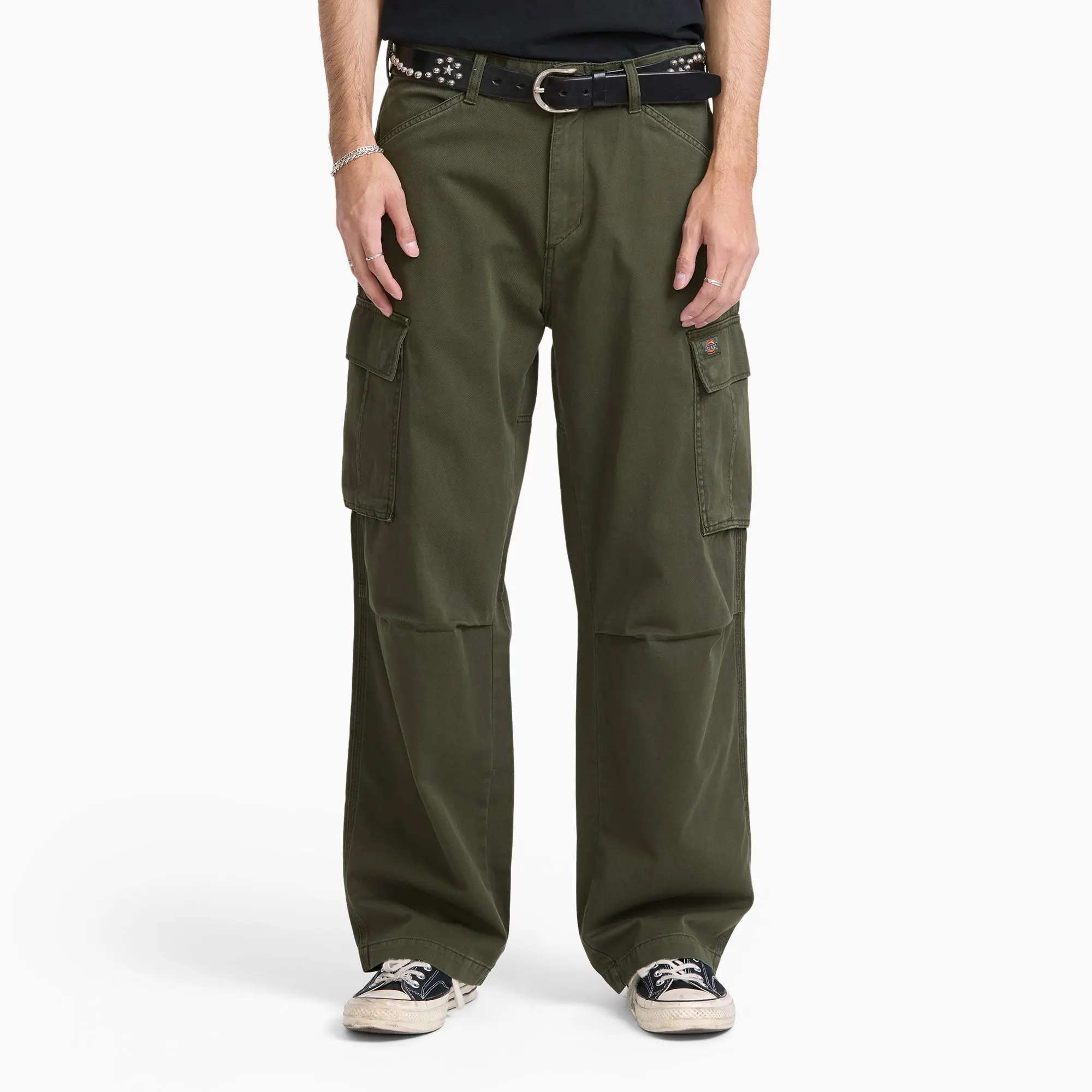 247 Loose Straight Garment Dyed Cargo Pants Classic Menswear