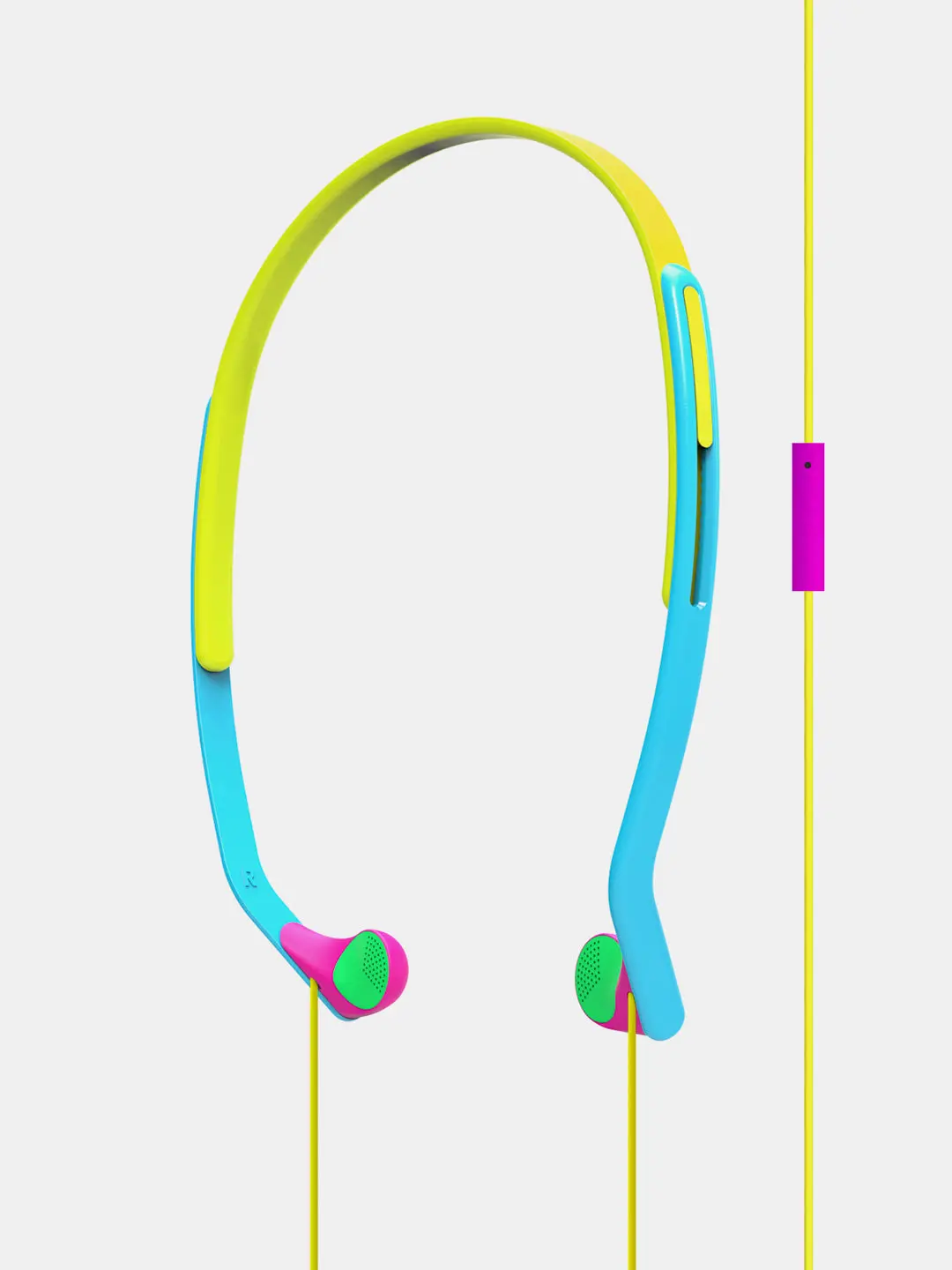KPH14i Retro Audio Headphones - 90s Style Headset Audio with In-Line Microphone, Remote Control, Multi-Device Compatibility, Standard Jack