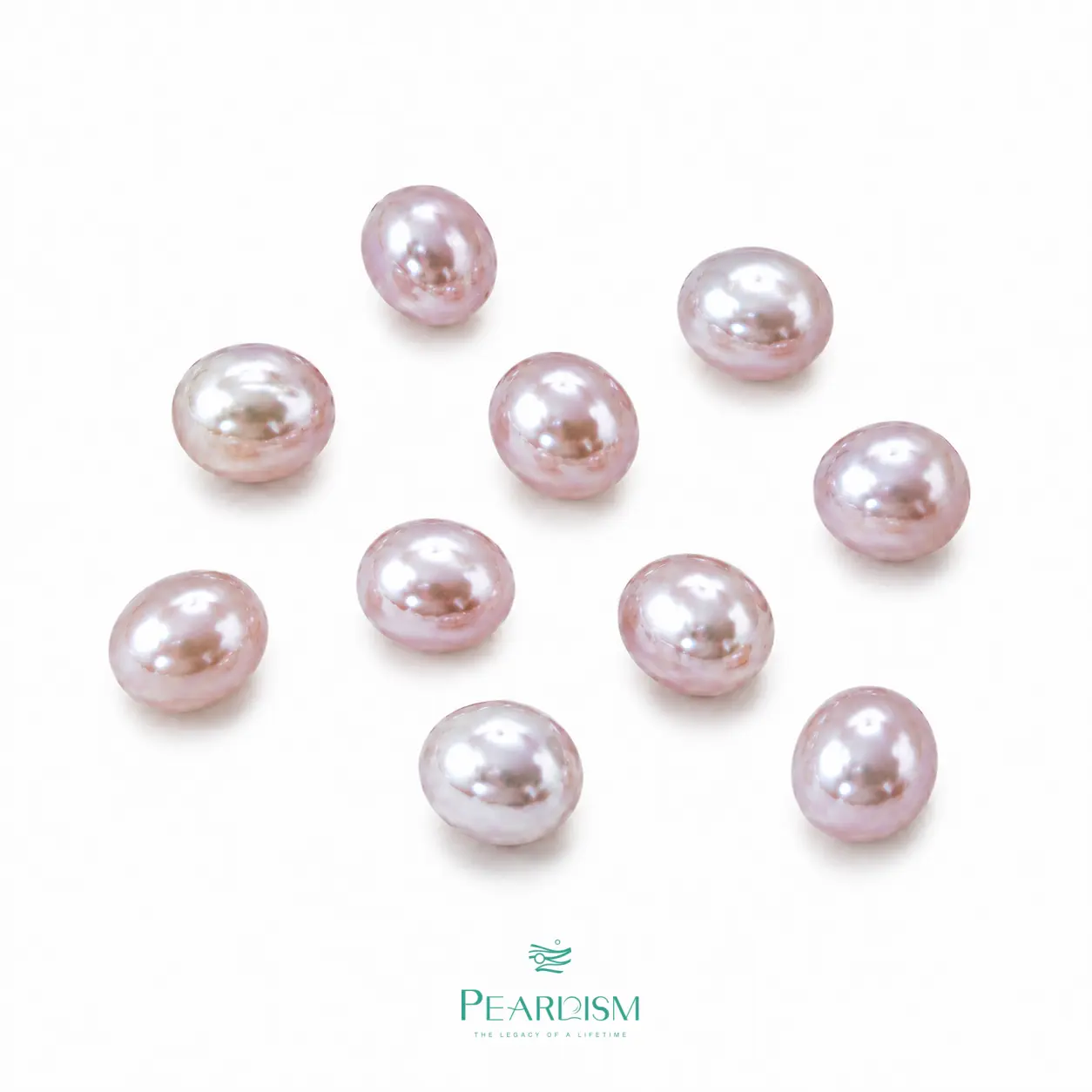 PEARLISM 8-9mm Natural Pink-Color Teardrop Freshwater Seedless Loose Pearls Customize DIY-- CLFS0001