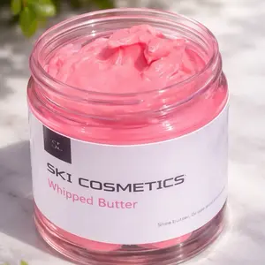 SKI COSMETICS 4oz Rose Body Butter for Dry Dull Skin Locks in Moisture Smooths Softens Supports Radiant Skin Silky Nourished