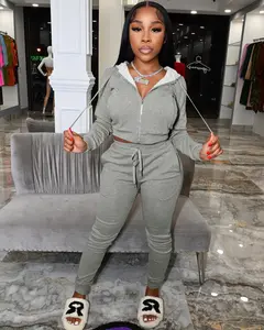 Women's 2-Piece Stretch Womenswear Set - Long Sleeve Top, Comfort Pants, Polyester Spandex Fabric, Elegant Style, Fall Winter, for Daily & Evening Elegance Wear