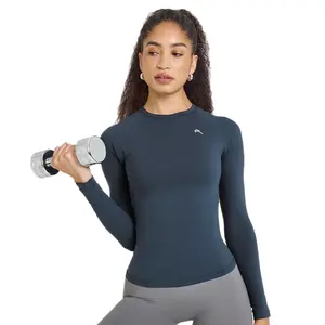 Oneractive Trendy Brand Fitness Sports Long Sleeve, High Elastic Slim Fit Yoga Top, High Quality Slimming Versatile Yoga Wear