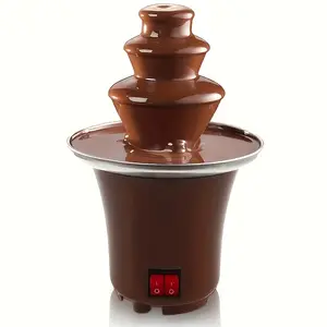Chocolate Hot Pot Fountain - 3 layers, stainless steel, capable of melting chocolate, butter and caramel - The perfect choice for parties, weddings and events - 10 ounces capacity, a great gift for holidays, a romantic gift for couples