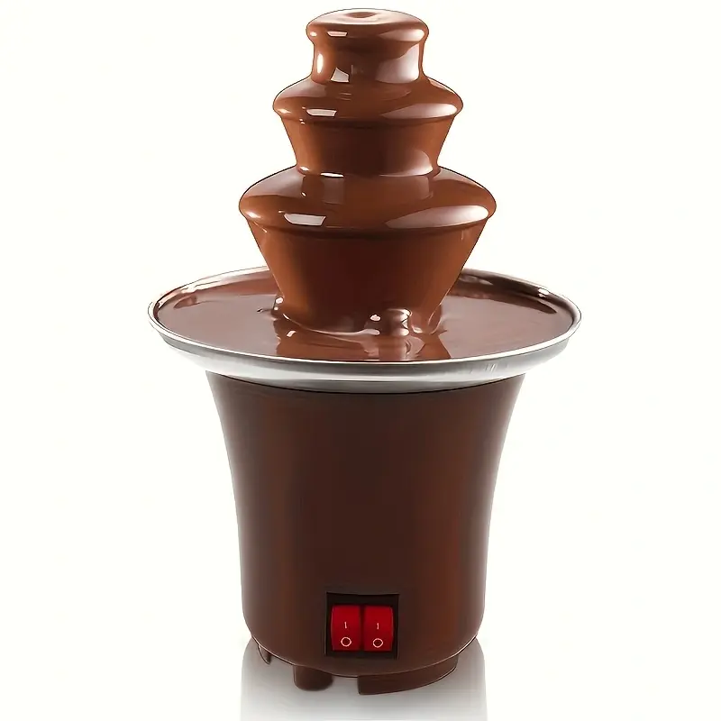 Chocolate Hot Pot Fountain - 3 layers, stainless steel, capable of melting chocolate, butter and caramel - The perfect choice for parties, weddings and events - 10 ounces capacity, a great gift for holidays, a romantic gift for couples