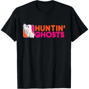 Cotton Short Sleeve Hunting Ghosts - Ghost Hunter Paranormal Activity Halloween T-Shirt For Men Women