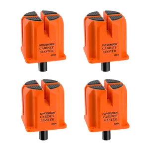 #fathersdaygift Jorgensen 3-in-1 Support Block, Cabinet Master Parallel Clamp Accessory, Woodworking Bench Dog, Riser Block, Anti-Slip Pad, Clamp Spacer for Assembly and Leveling, 4-Pack