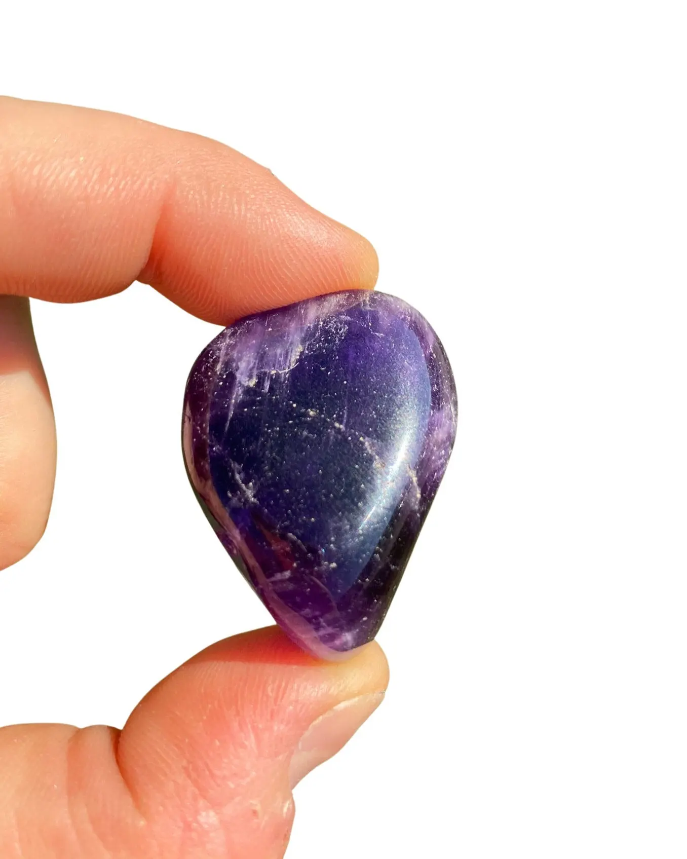 Amethyst Tumbled Stone XL - Polished Amethyst Crystal
