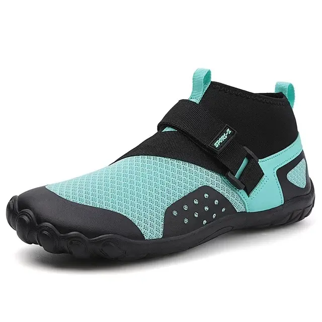 Seniors' Barefoot Style Casual Walking Shoes - Lightweight Comfy Mid-Top Sneakers with Adjustable Strap, Wide Toe Box, Anti-Slip Sole for Foot Pressure & Plantar Fasciitis Relief (For Elderly Men & Women), Anti Slip Shoes, Casual Walking Shoe
