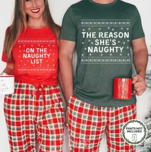 Couples Christmas Shirt Matching T-Shirt, Adult Humor Christmas Family Shirt, Matching Christmas Outfit, Funny Xmas Shirts Gift, Full Sizes, Full Colors