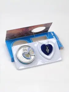Stress Relief Freshwater Pearl Gift Set, Vacuum Pack Oyster Can Metal Necklace Pendant, Holiday Birthday Valentine's Day Present