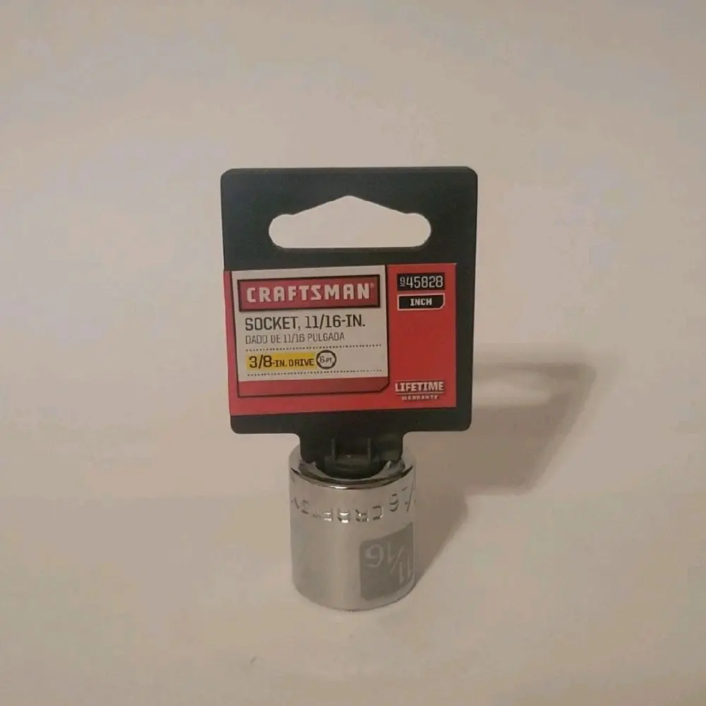 Craftsman 45828 3/8" Drive 11/16" Easy-To-Read 6 Point Socket
