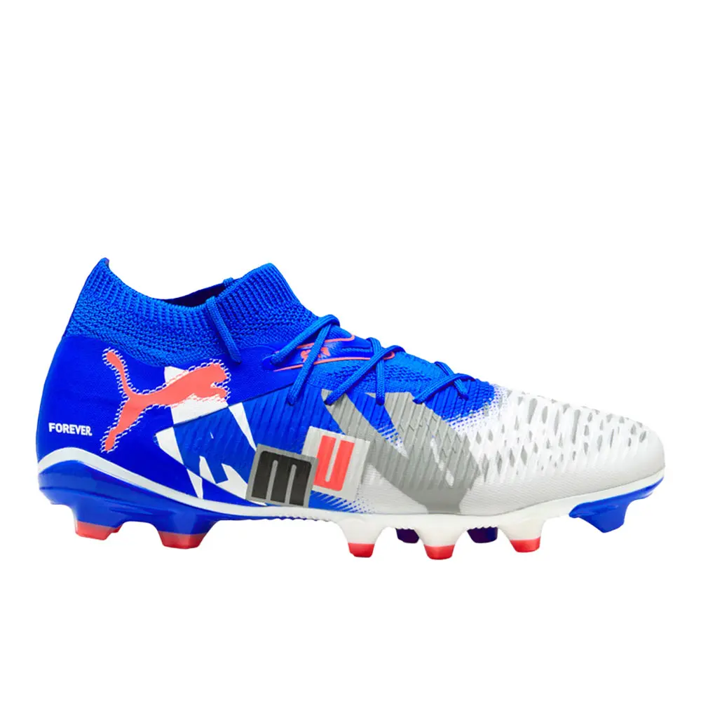PUMA Mens Future 8 Match Forever FirmArtificial Ground Soccer Cleats  - White