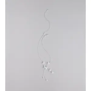 Forever Flutter Rhinestone Necklace And Earrings Set