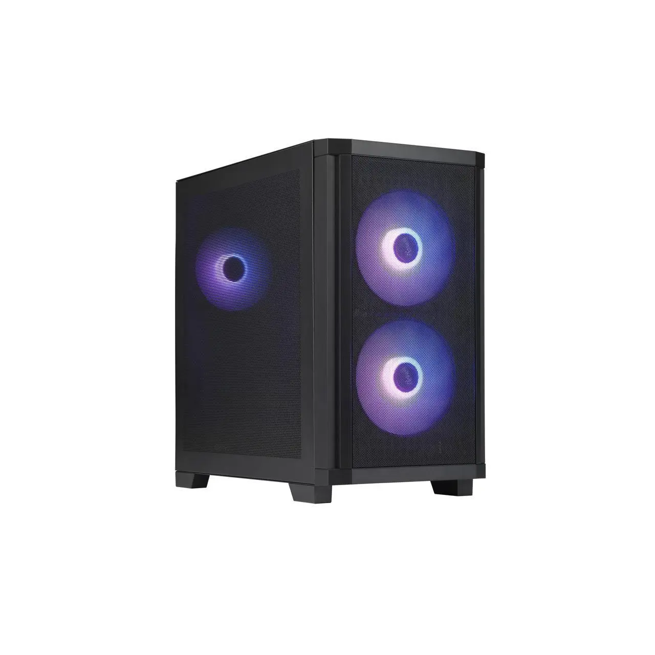 Rosewill FBM-X3 Micro ATX Mid Tower Case - Full Mesh Panel, High Airflow Design, 3 x PWM ARGB Fans, 2 x USB 3.0, Pre-Installed ATX 3.1 650W 80+ Gold Power Supply, 3 Year Warranty - Black