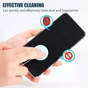 1pc Phone Screen Cleaner Wipes, Electronic Screen Cleaning Wet Tissues, Eyeglass Cleaning Brush, Multi-Functional Cleaning Tool Holder, Camera Cleaner