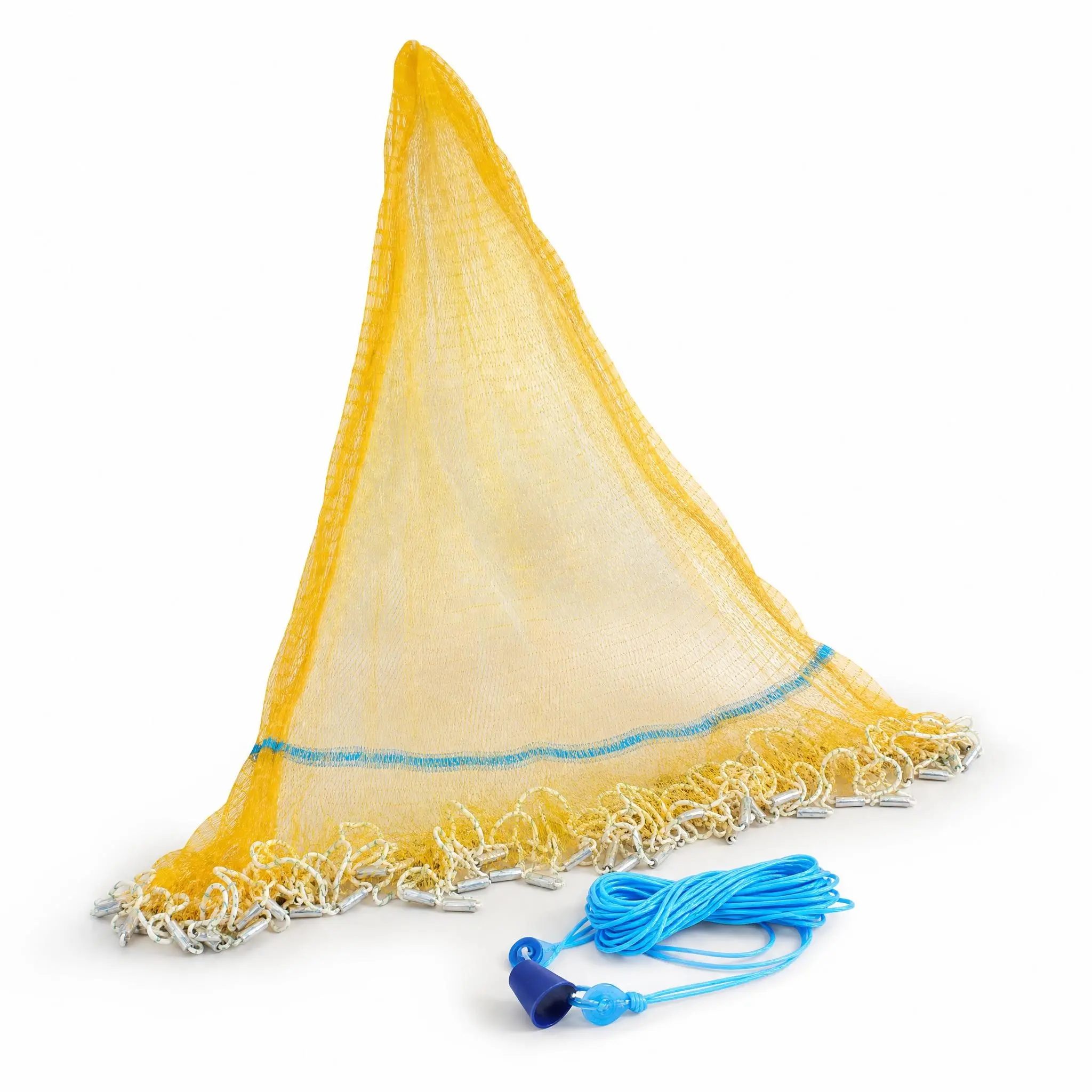 10FT Hand-Thrown Traditional Spin Cast Net - Heavy Iron Weights, Colorful Patterns, Unisex Fishing Gear and Equipment, Abundance Symbol, Suitable for Freshwater & Saltwater, Ideal for Christmas/Father's Day Gifts, Spin Casting