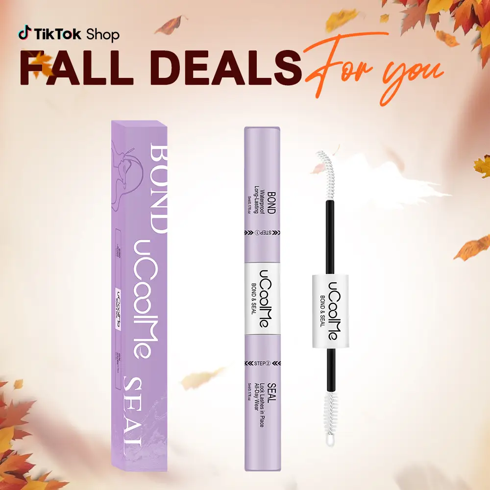 uCoolMe Lash Standalone Bond & Seal (Black/White) + Remover DIY Eyelash Glue, Waterproof, Latex-Free, Long-Lasting (3 Separate Items in 1 Link)