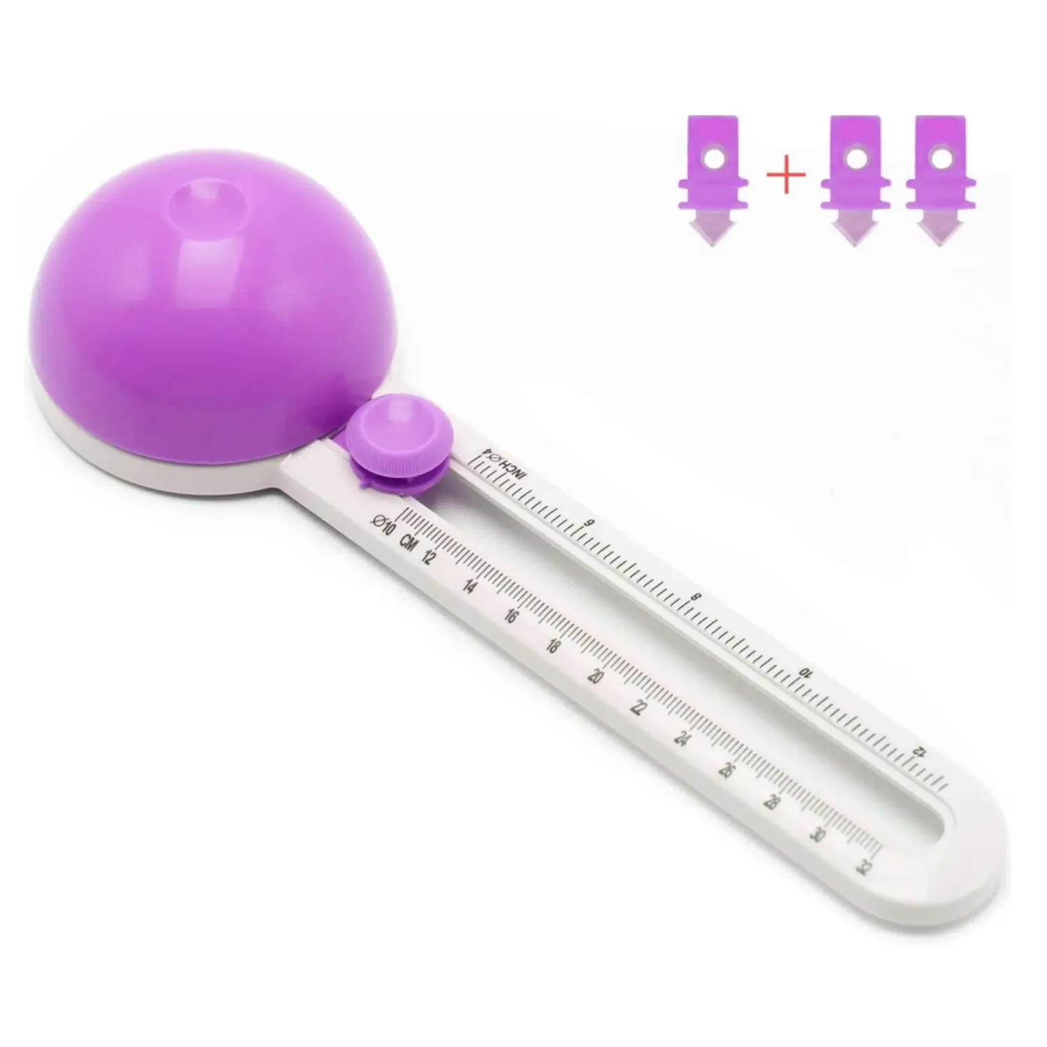 Purple Circle Cutter, Circle Cutters for Paper Crafts, Paper CircleCutters, Circle PaperCutters, Circular Cutters, Cardboard Circle Cutter, Adjustable Craft Cutting Tools, Cutting Diameter 4'' to 12.5'' - Home Improvement.