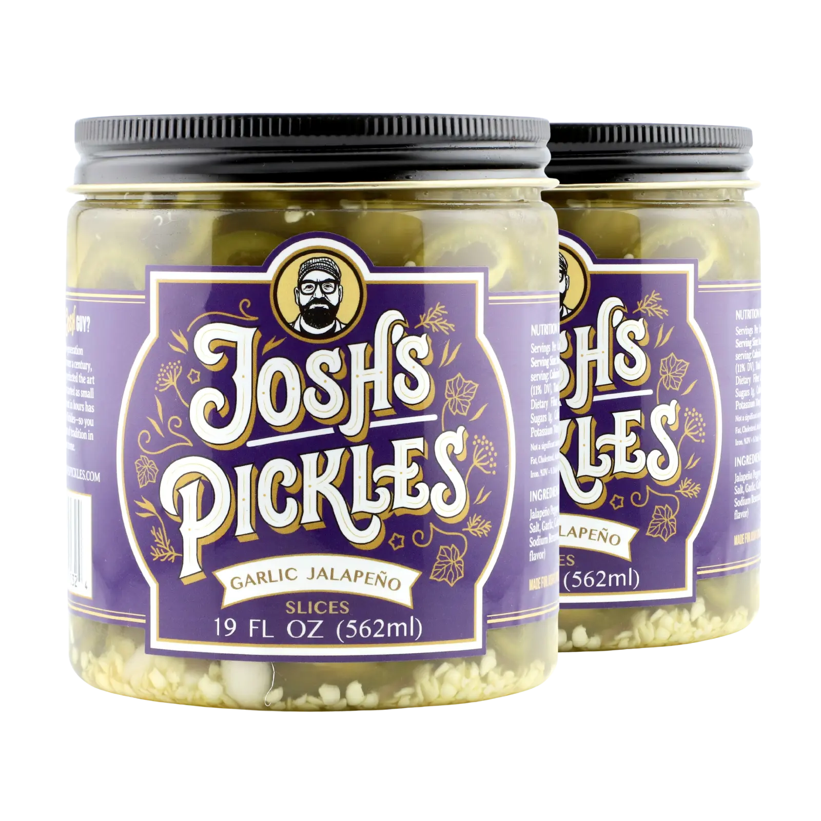 2 Pack - Jalapeño Slices w/ Garlic (Pickled Jalapenos)