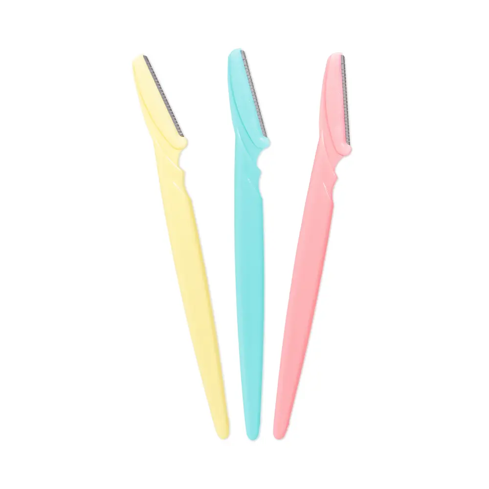 Fantasea Stainless Steel Disposable Eyebrow Razors - 3-Pack Multi-Pack Makeup Tools Set for Facial Unwanted Hair Removal, Disposable Set, Facial Hair Removal, Razor Tools, Remove Unwanted Hair