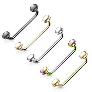 90 Degree Bent Surface Snake Eye Staple Barbells 16 Gauge & Flat Disk