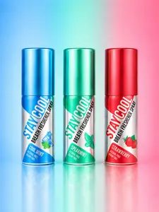 Mint Duo Plus Strawberry Breath Freshener Sprays - Cool Mint, Spearmint, Strawberry 3-Pack