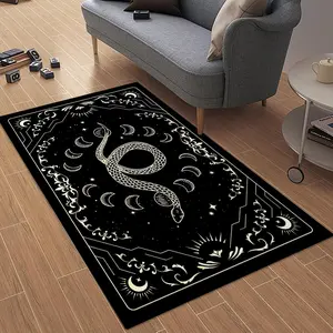 Creative Snake Pattern Floor Mat, Non-slip Soft Floor Carpet, Decorative Area Rug for Home Living Room Bedroom, Home Decor