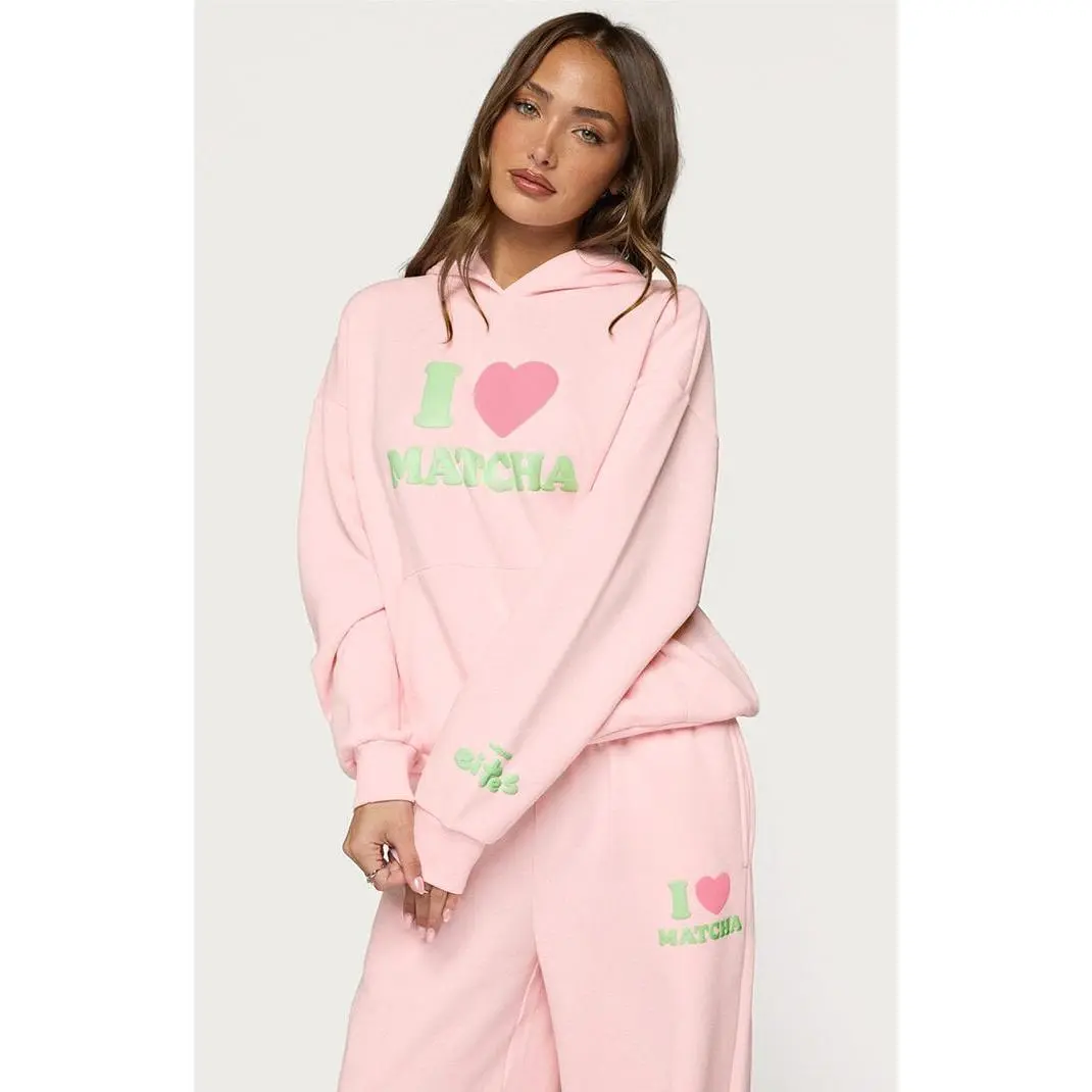 Edikted Women's I Heart Matcha Hoodie