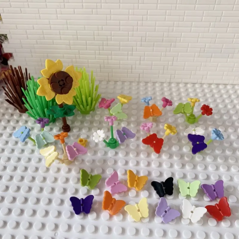 200PCS Mini Butterfly Building Blocks Insect Themed Kids Toys 80674 Garden Decor Creative Children Educational Bricks
