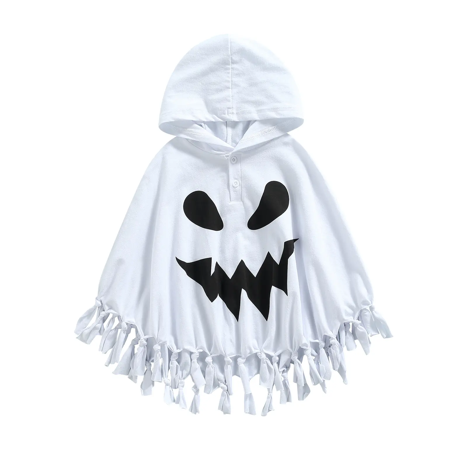 Toddler Kids Ghost Costume White Cloak Boy Girl Halloween Cosplay Outfit Pumpkin Capes