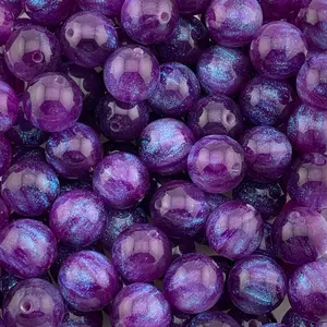 M4-10 Pack 16mm Fancy Glitter build your mix by Color Glittery Accents Craft Beads