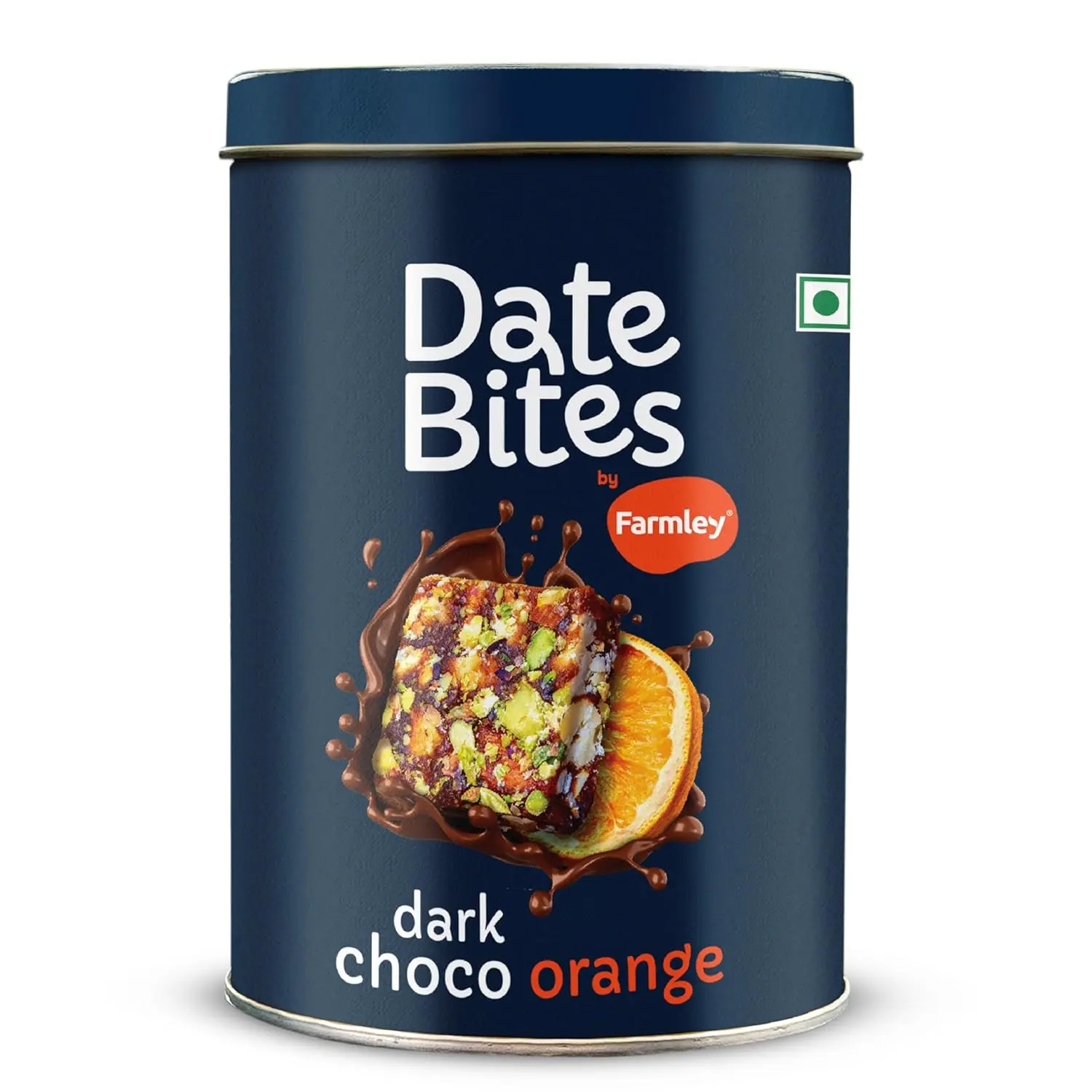 Farmley Date Bites Protein Bars Dark Choco Orange | Energy Bars with No Added Sugar | Dry Fruits, Orange Peel, Cocoa Powder | Healthy Snack Bars 200 g (Pack of 10, 7.05 Oz)