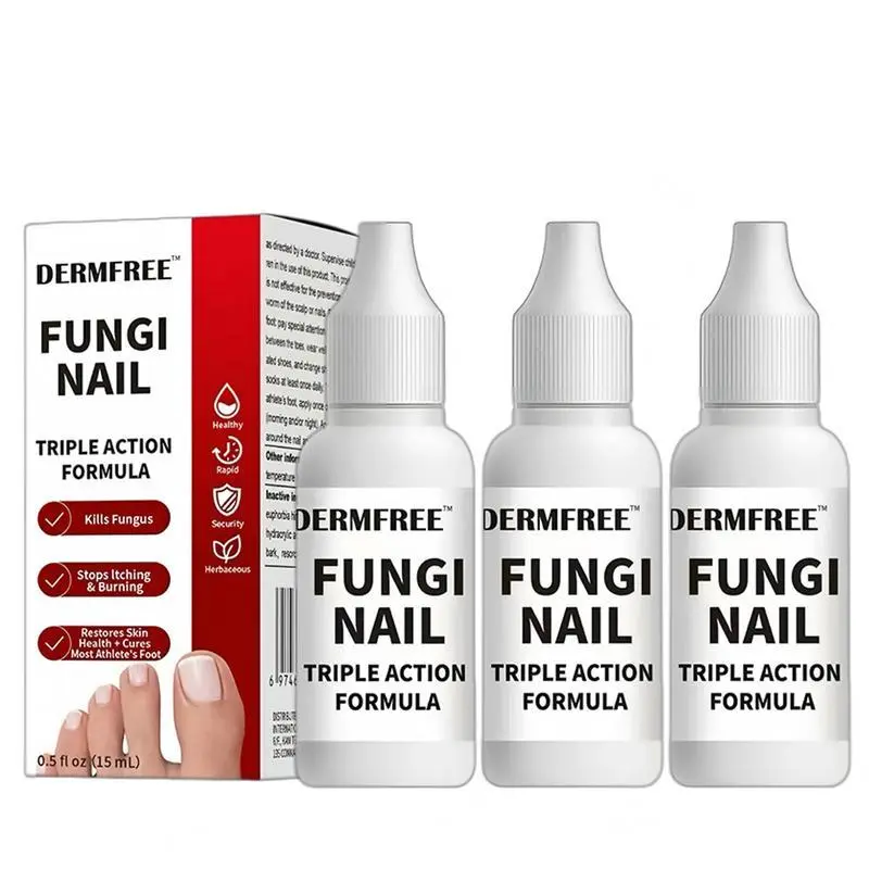 2026 Upgrade Extra Strength Toenail Fungus Treatment - Antifungal Solution for Toenails/Fingernails, Triple Action Therapy Remedies for Fungal Care Nail Repair & Renewal, 0.5 Fl Oz