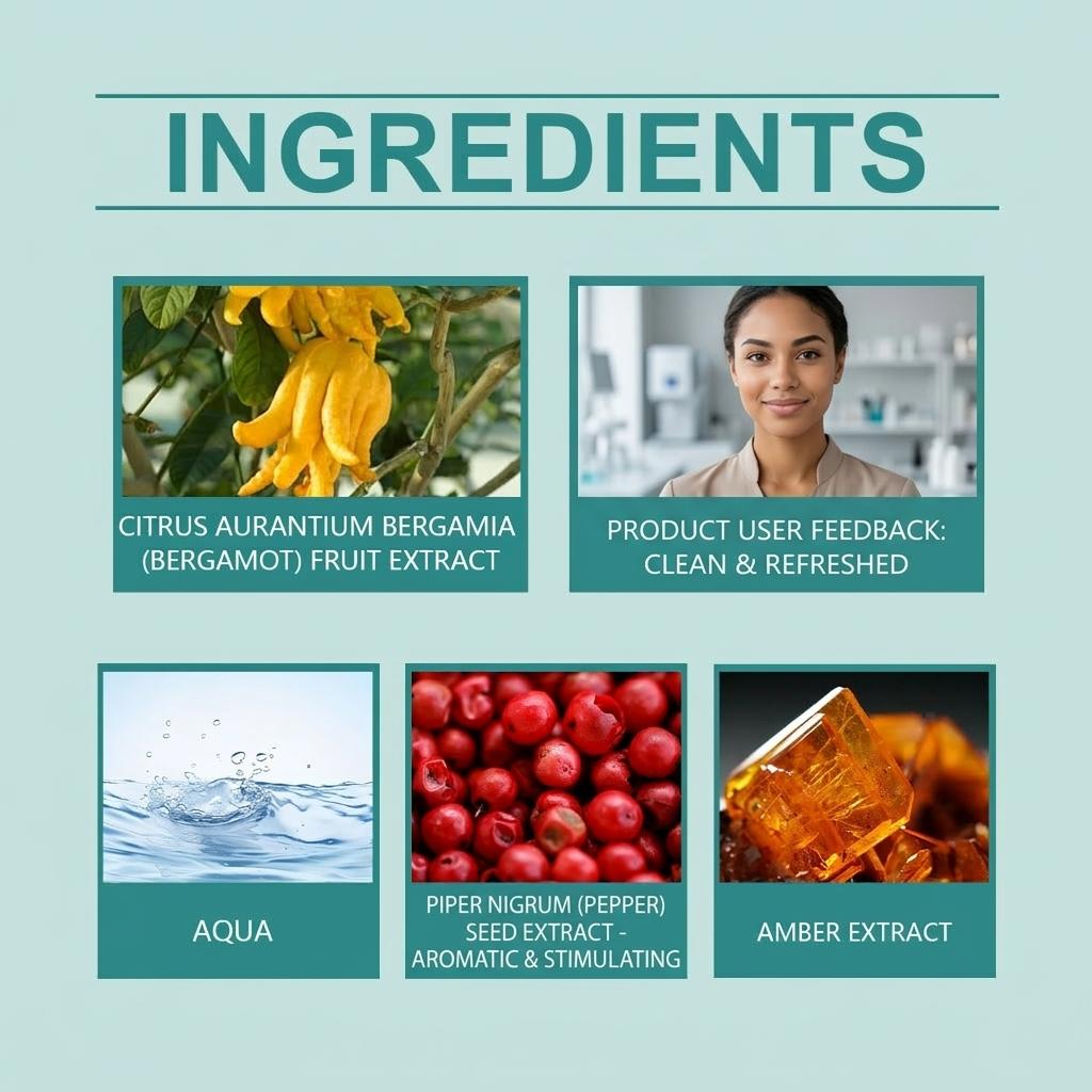 Cupid Blue Cologne Spray - Fresh Citrus & Amber Fragrance, Long-Lasting Portable Perfume Mist sweet daily