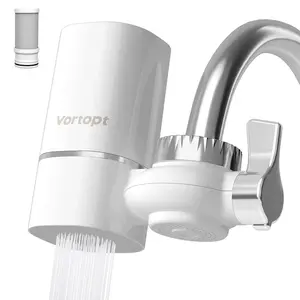 Vortopt 2vortopt Sink Faucet Filter NSF Certified Reduces Chlorine & Odor Fast Flowing 5-Stage Filtration System Easy Install for Home Use